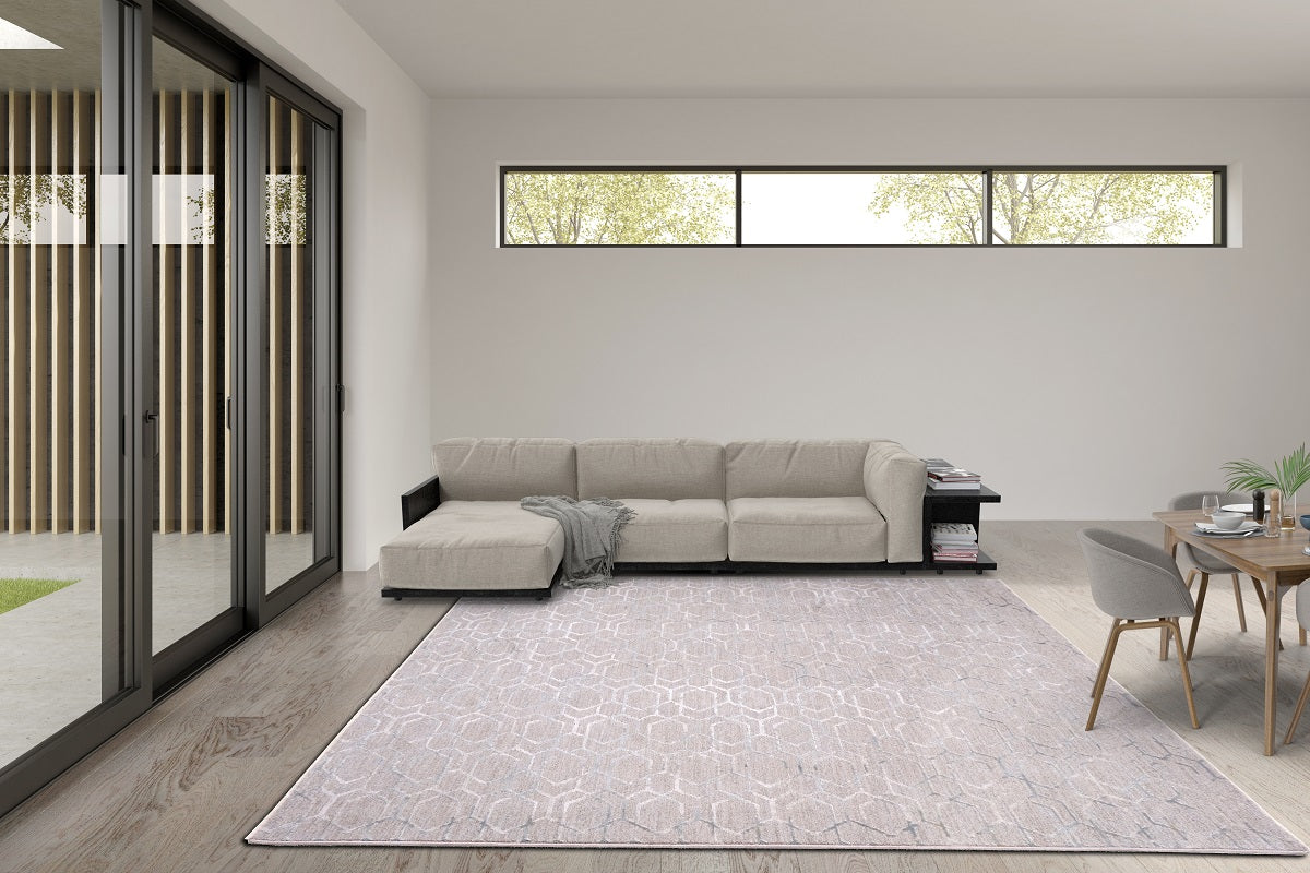 Arwen Dioganal Grey Modern Rug Smartex Int