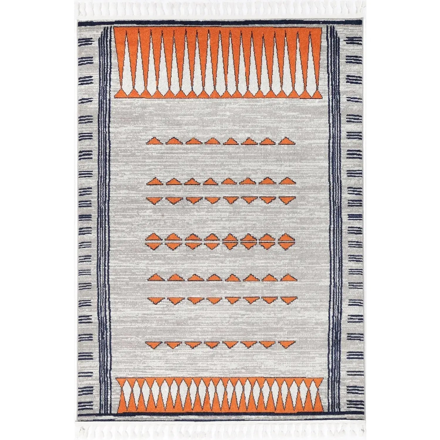 Asilah Dark Blue Terracotta Moroccan Rug BRAVEN