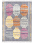 Asilah Navy Yellow Moroccan Rug BRAVEN