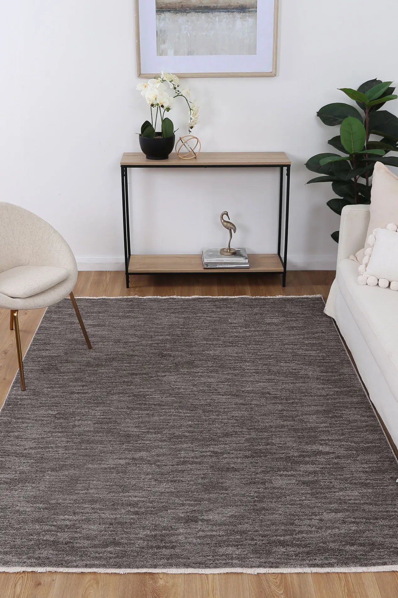 Aurora Ash Plain Rug - DecoRug