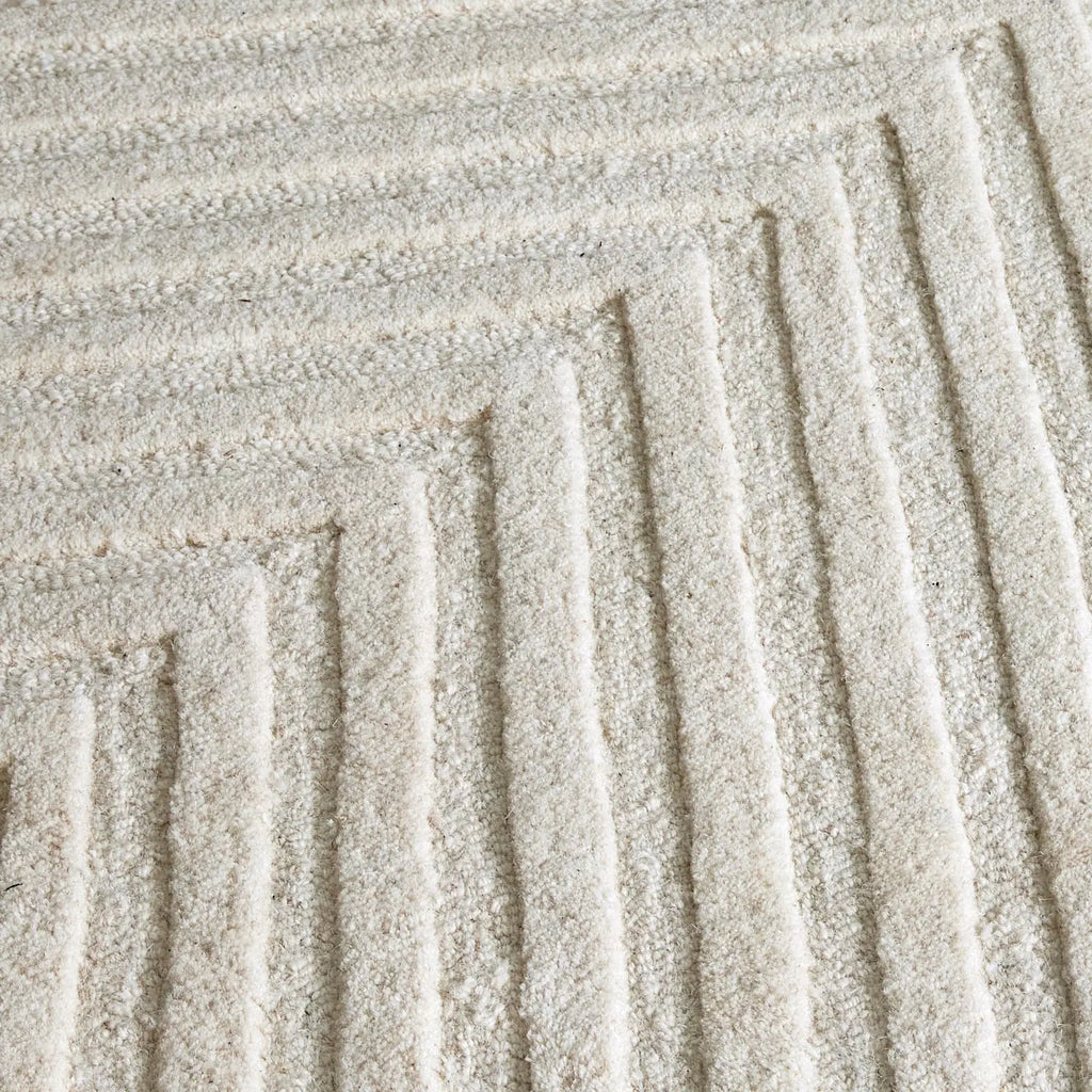 Azure Wool Floor Rug Olive - DecoRug