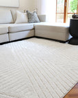 Bilbao Farah Geometric Ivory Rug LTB2B