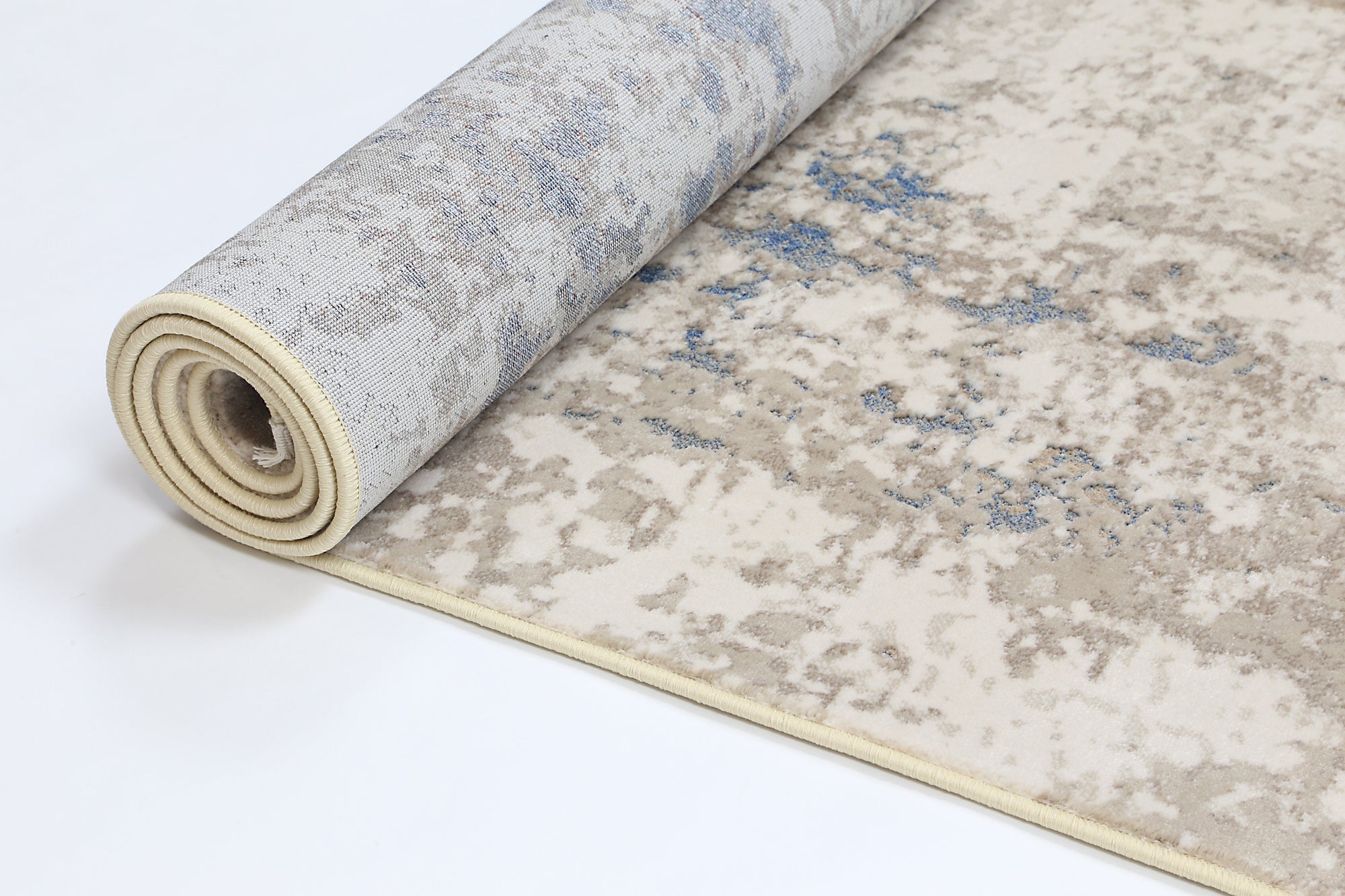 Bohemian Paradise One Modern Beige Blue Rug LTB2B