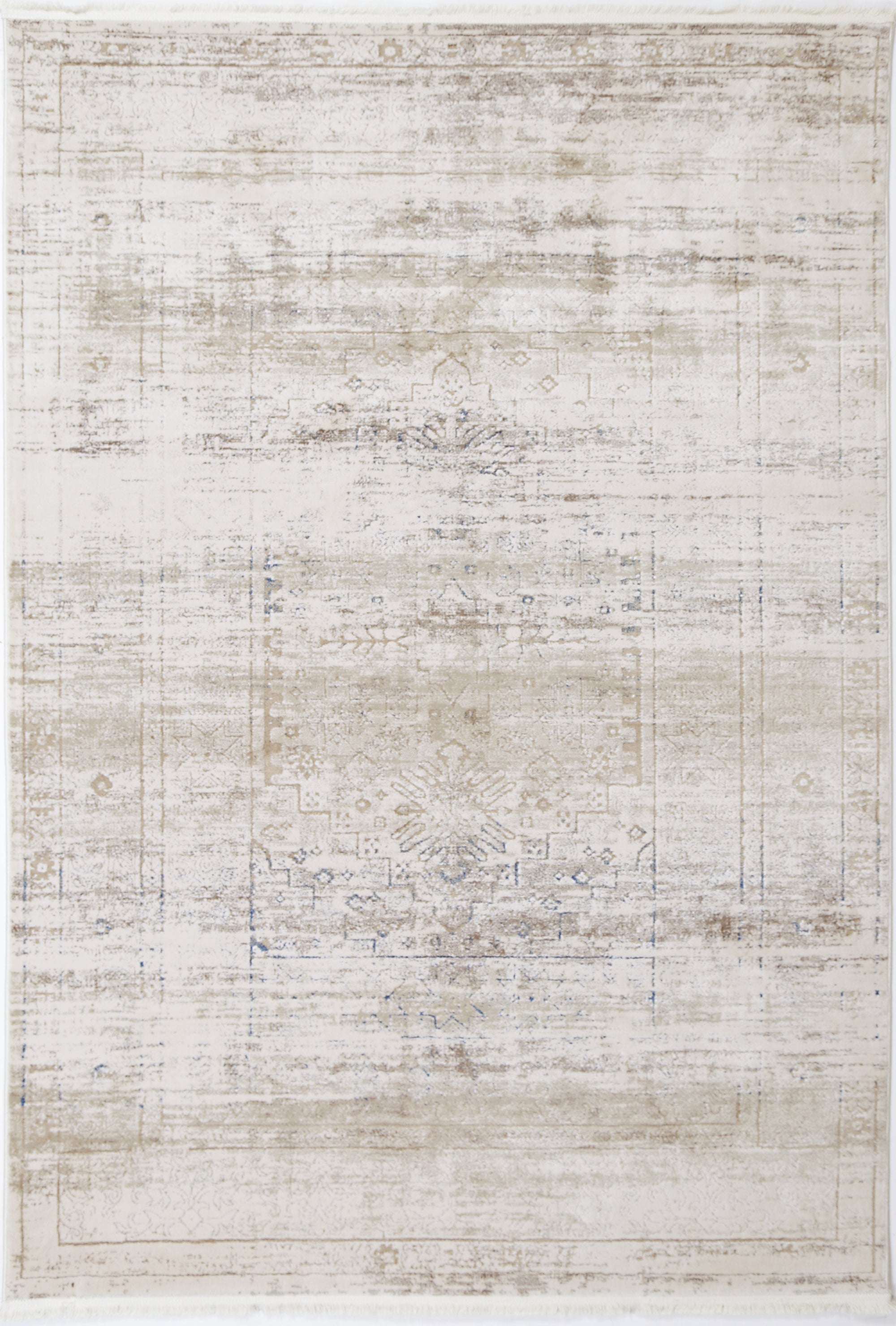 Bohemian Paradise Traditional Grey Blue Rug LTB2B