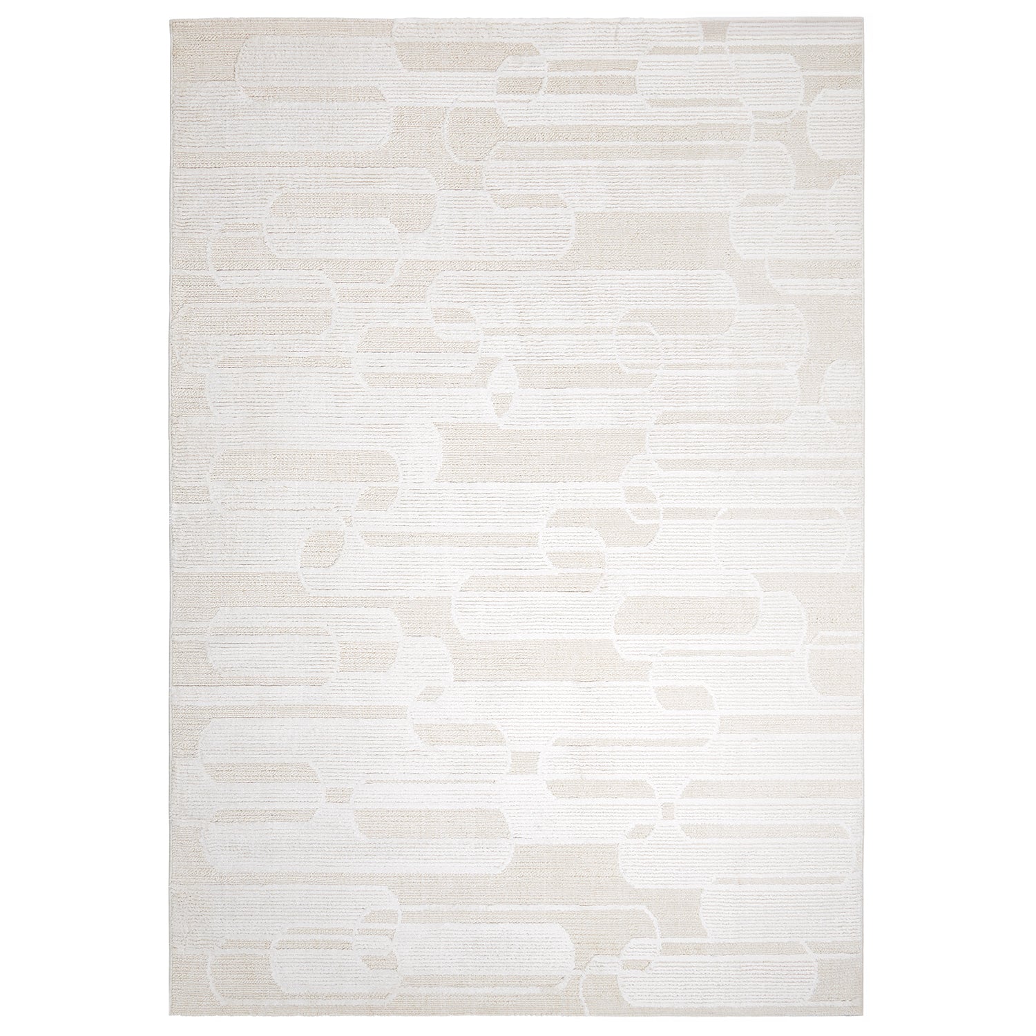 Blaine White Patterned Rug DecoRug