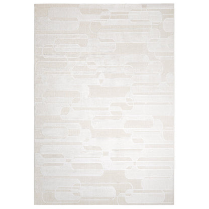 Blaine White Patterned Rug DecoRug