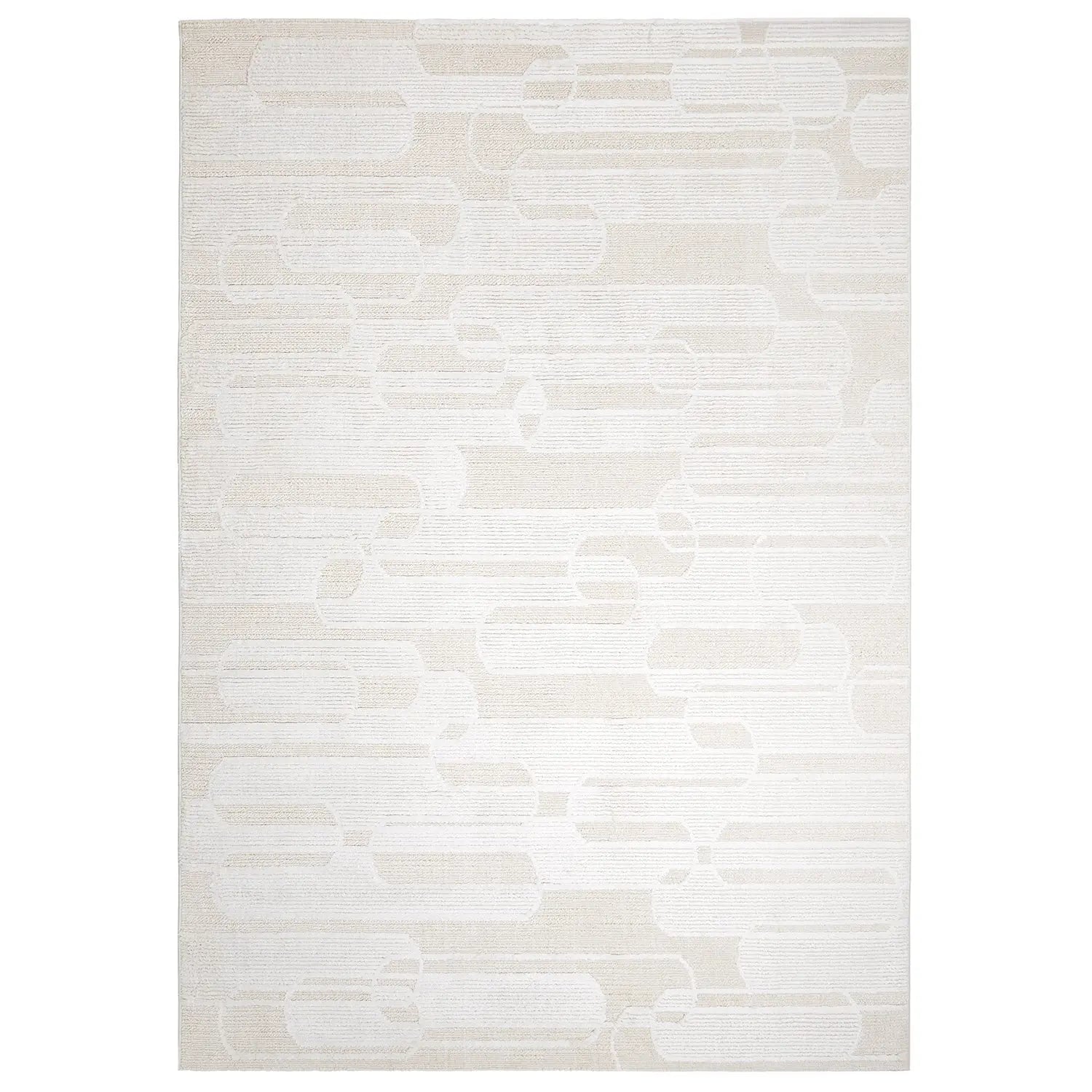 Blaine White Patterned Rug DecoRug