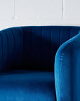 Blue Velvet Accent Chair KAILE