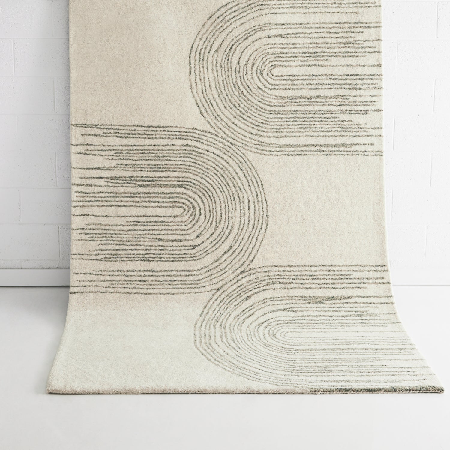 Brighton Ivory Beige Wool Rug MAARIA