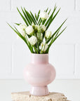 Bulb Glass Vase Pink KAILE