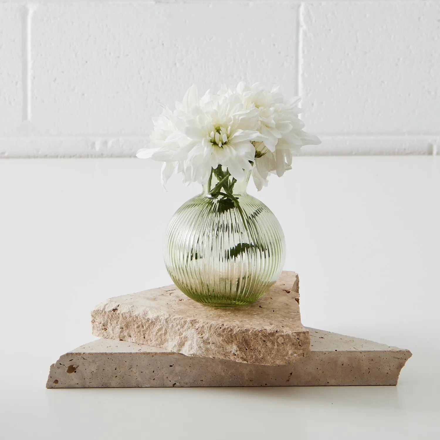 Bulb Glass Vase Sage COAST