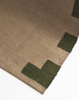 Carlton Natural Green Jute Rug JAVIHOME