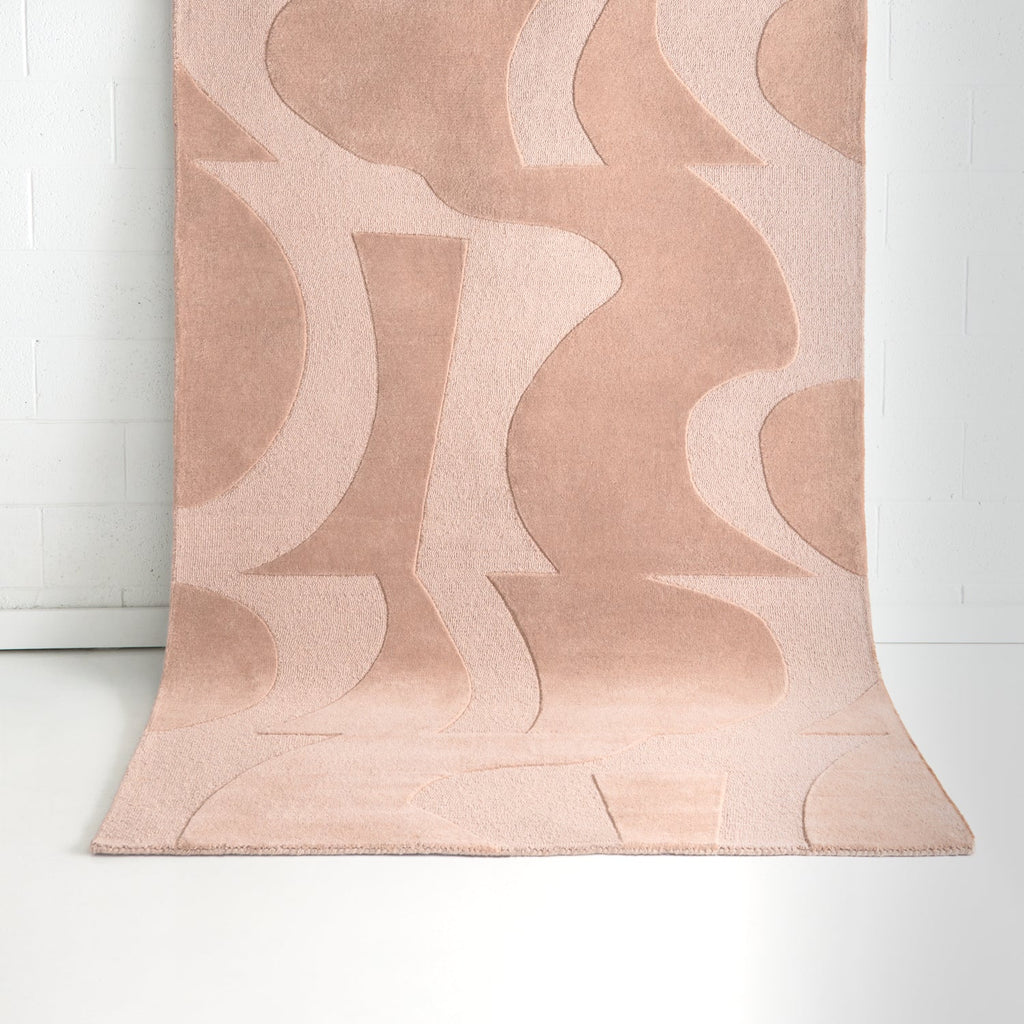 Luxury Cathie Peach Wool Rug - Soft and Stylish - DecoRug