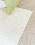 Clayton Ivory Beige Irregular Rug THERUG