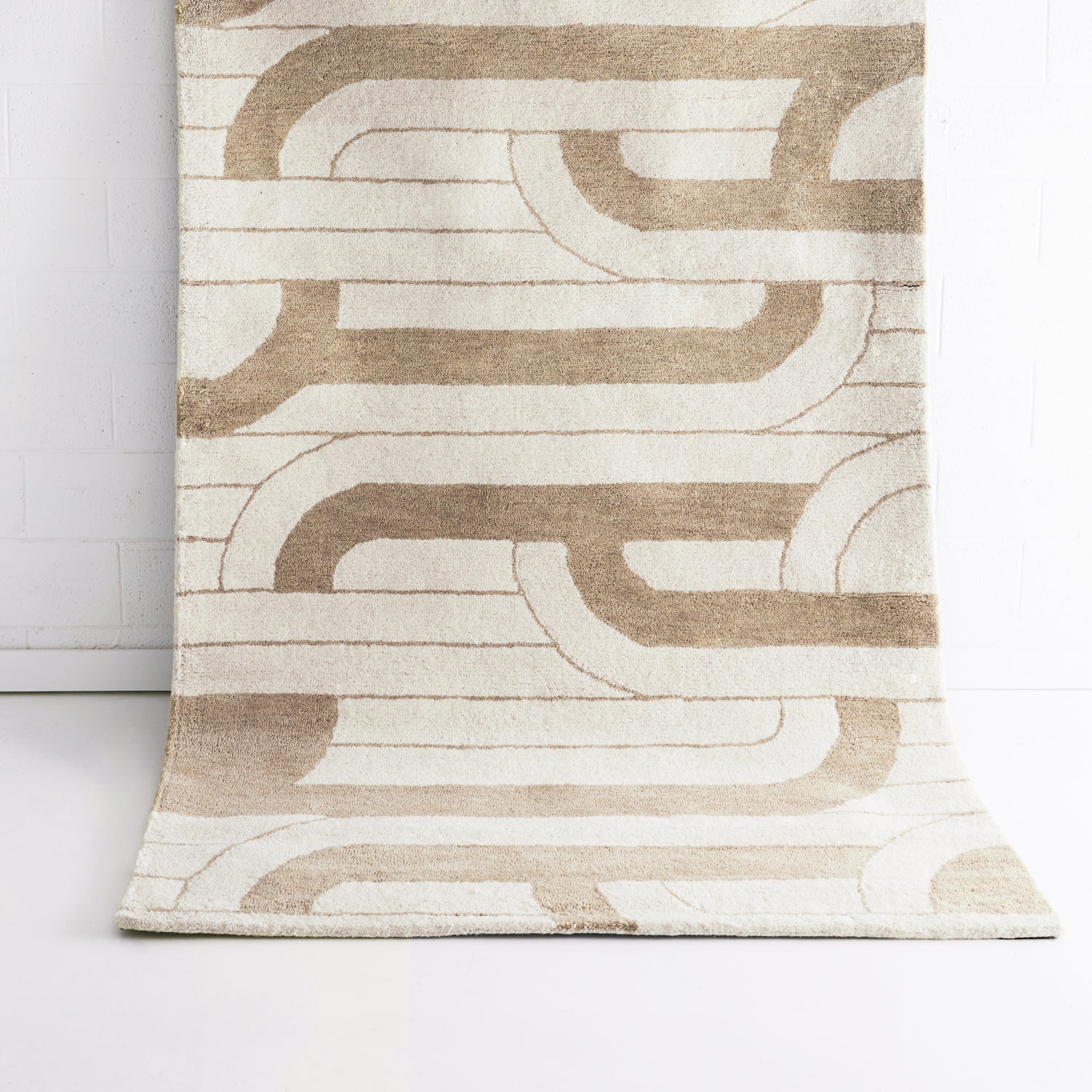 Clovelly Ivory Sand Wool Rug TULSIRAM