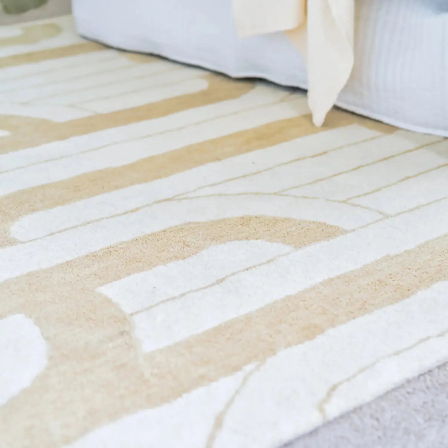 Clovelly Ivory Sand Wool Rug TULSIRAM