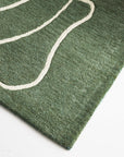 Collins Green Wool Rug DREAMHOME