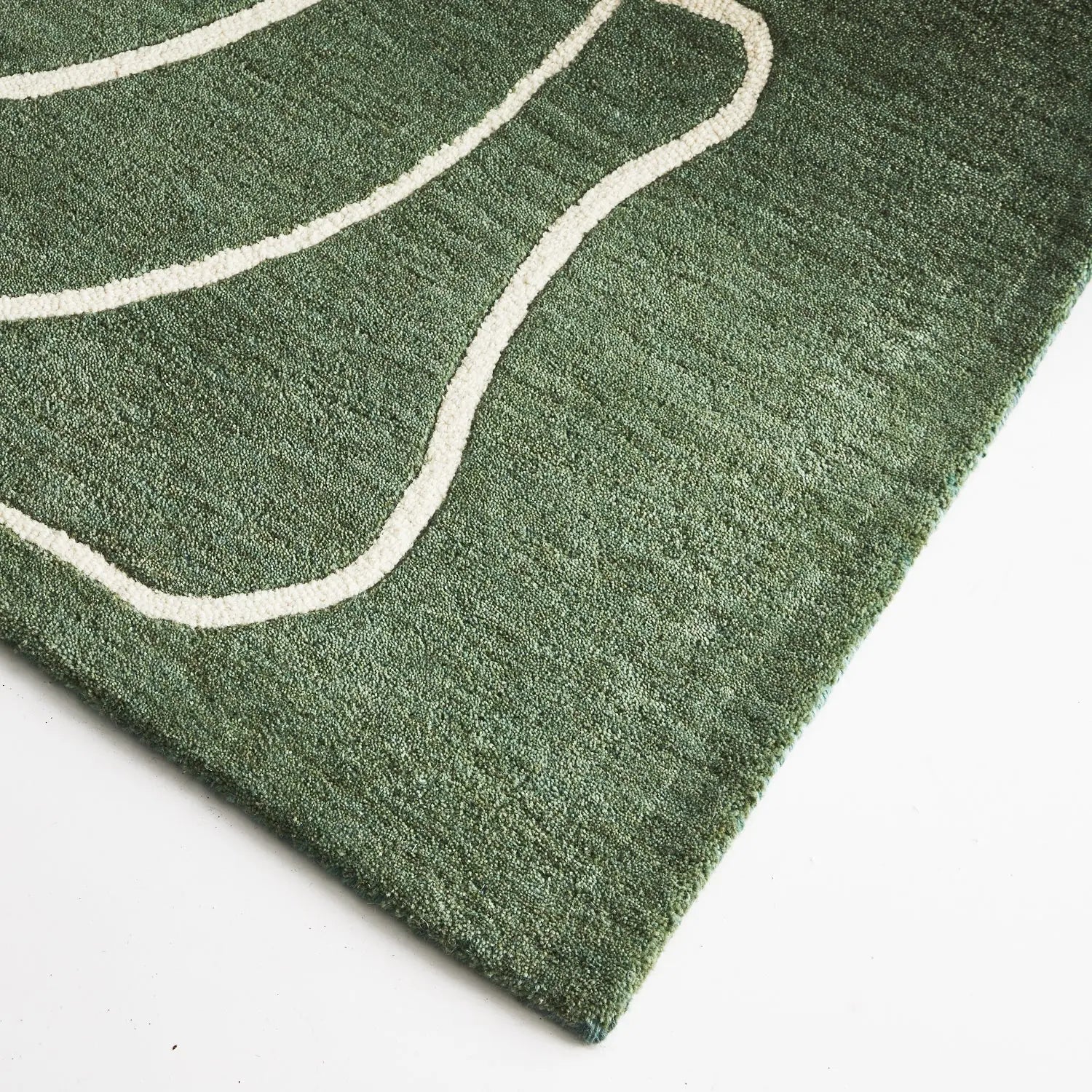 Collins Green Wool Rug DecoRug