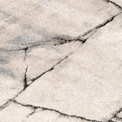 Crete Abstract Beige Rug BRAVEN