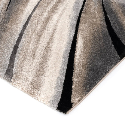Crete Swirl Beige Grey Rug BRAVEN