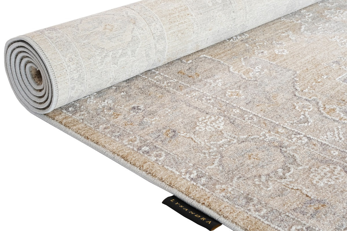 Crucial Beige Transitional Rug Smartex Int