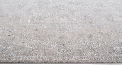 Crucial Distressed Light Grey Transitional Rug Smartex Int