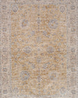 Crucial Floral Beige Transitional Rug Smartex Int