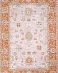 Crucial Floral Cream Transitional Rug Smartex Int