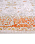 Crucial Floral Cream Transitional Rug Smartex Int