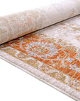 Crucial Floral Cream Transitional Rug Smartex Int