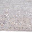 Crucial Floral Grey Transitional Rug Smartex Int