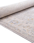 Crucial Floral Grey Transitional Rug Smartex Int