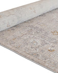 Crucial Floral Light Grey Transitional Rug Smartex Int