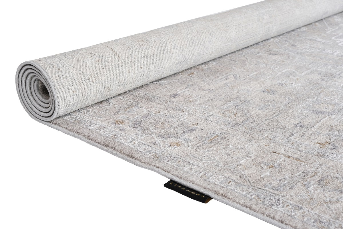 Crucial Grey Traditional Rug Smartex Int