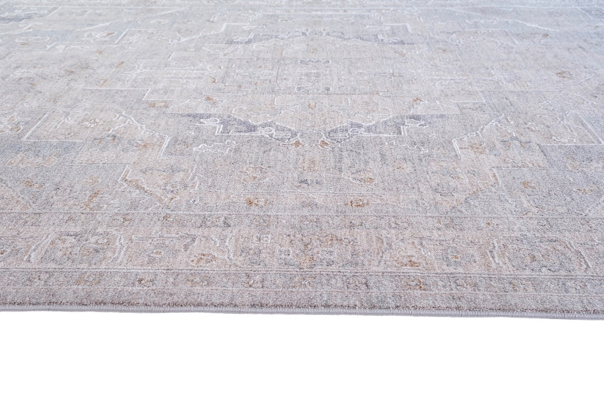 Crucial Light Grey Traditional Rug Smartex Int