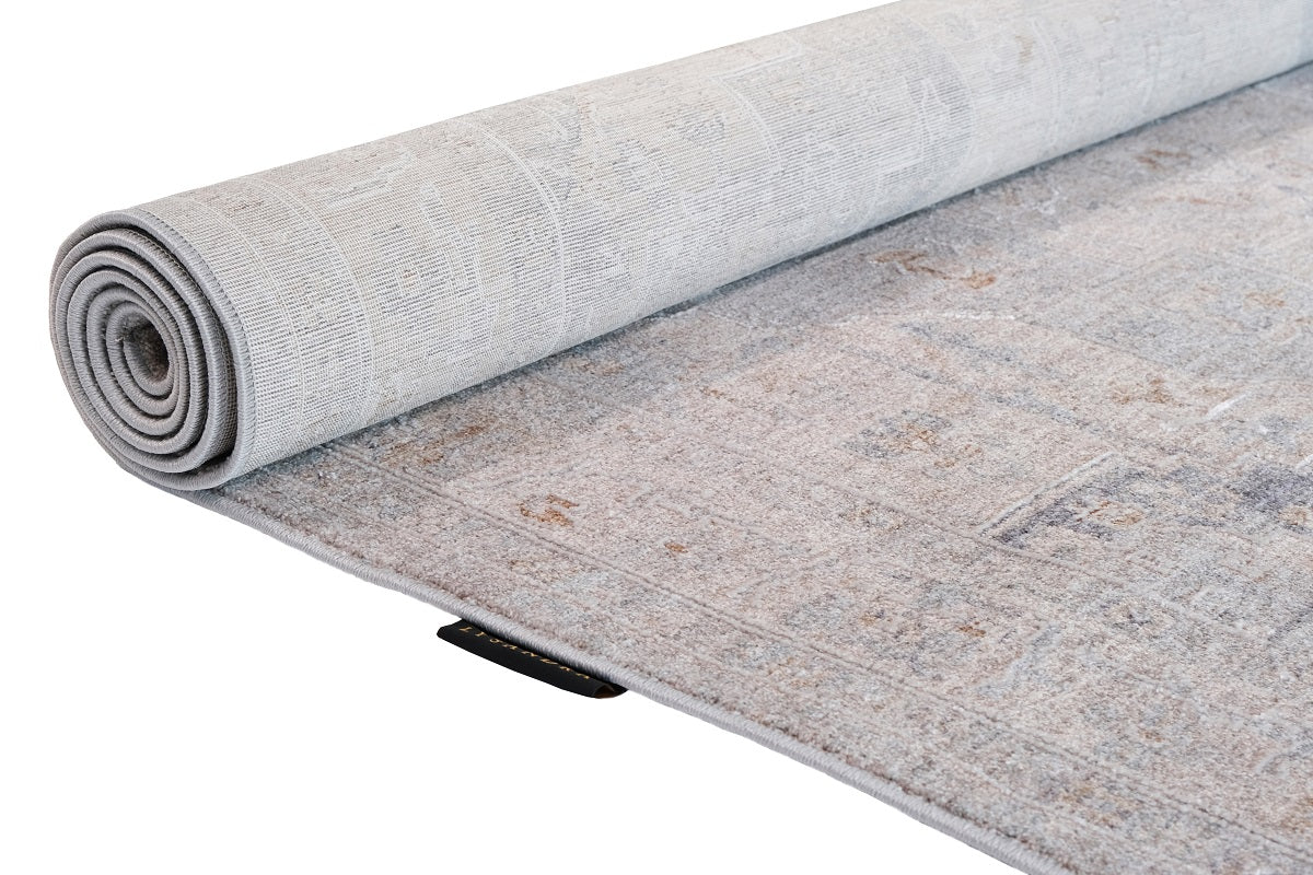 Crucial Light Grey Traditional Rug Smartex Int