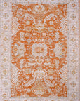 Crucial Tile Rust Traditional Rug Smartex Int