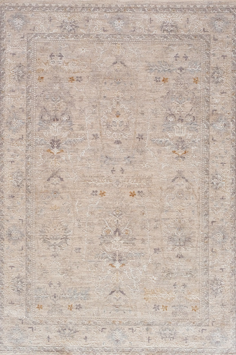 Crucial Vintage Light Grey Transitional Rug Smartex Int