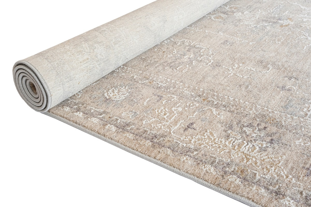 Crucial Vintage Light Grey Transitional Rug Smartex Int