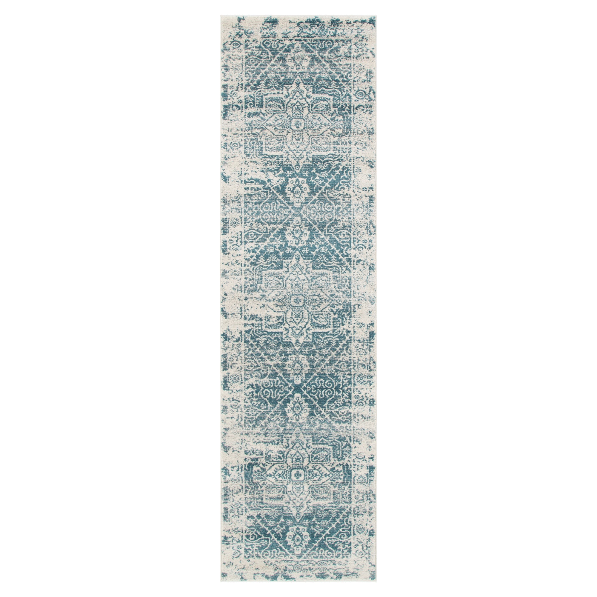 Delicate Audrey Ivory &amp; Blue Rug - DEL19
