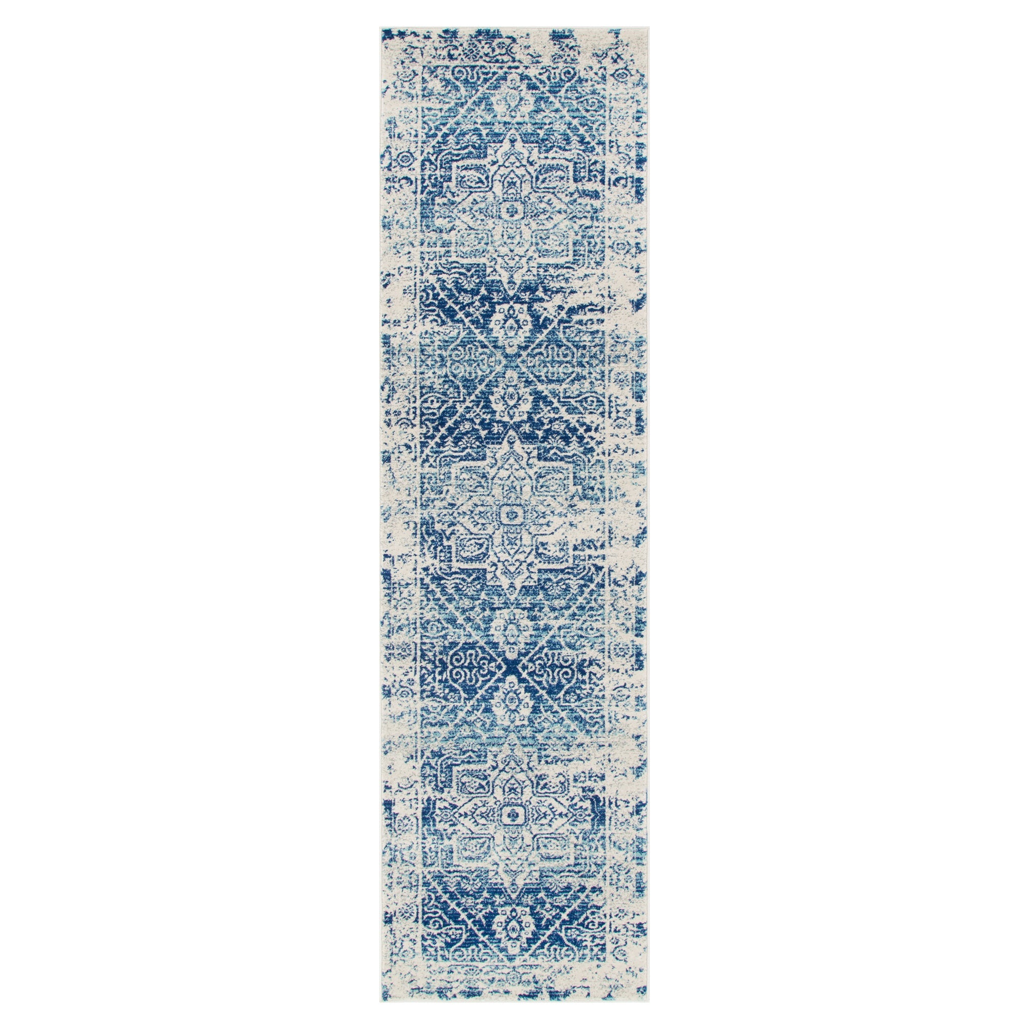 Delicate Audrey Ivory &amp; Navy Rug - DEL21
