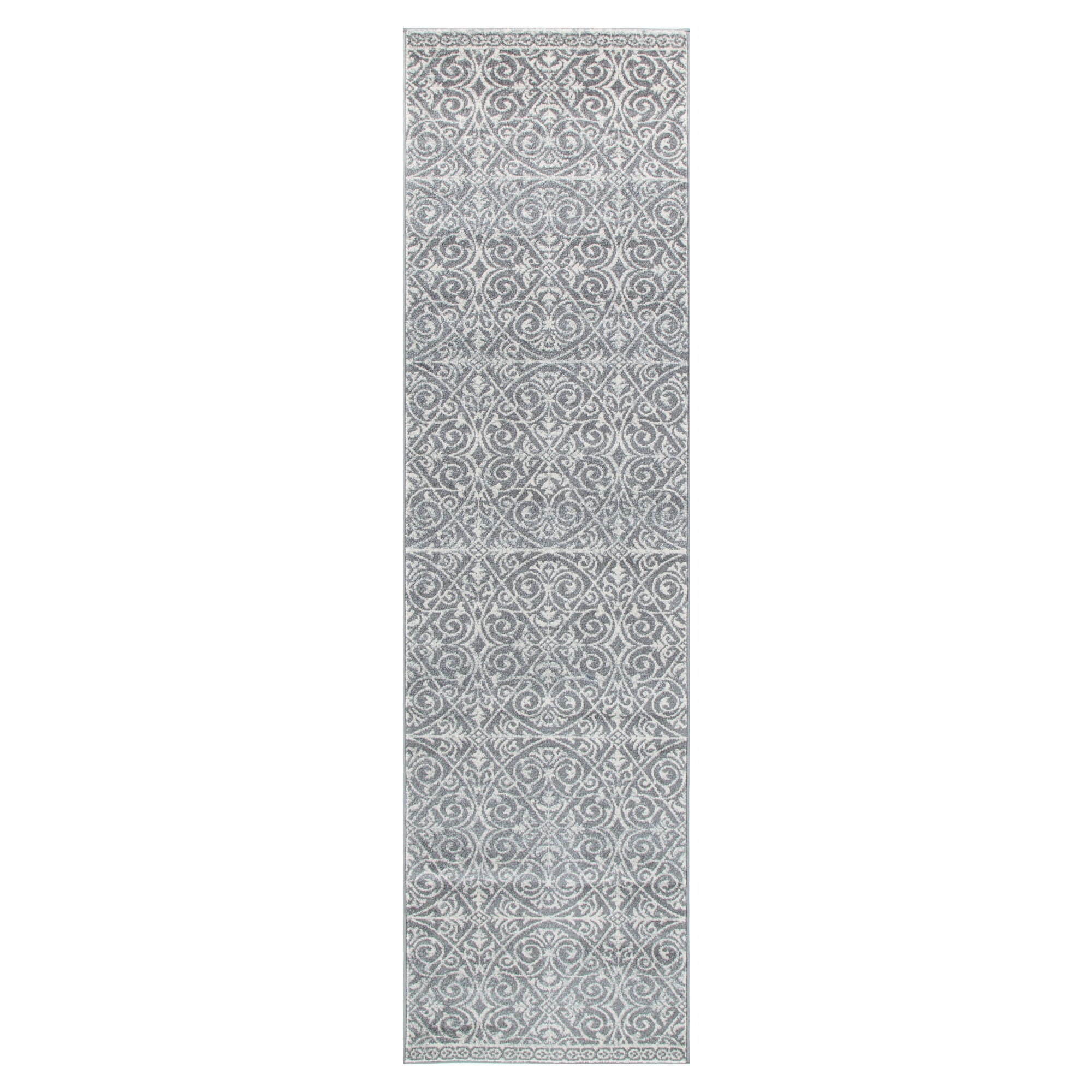 Delicate Katherine Grey &amp; Ivory Rug -  DEL23