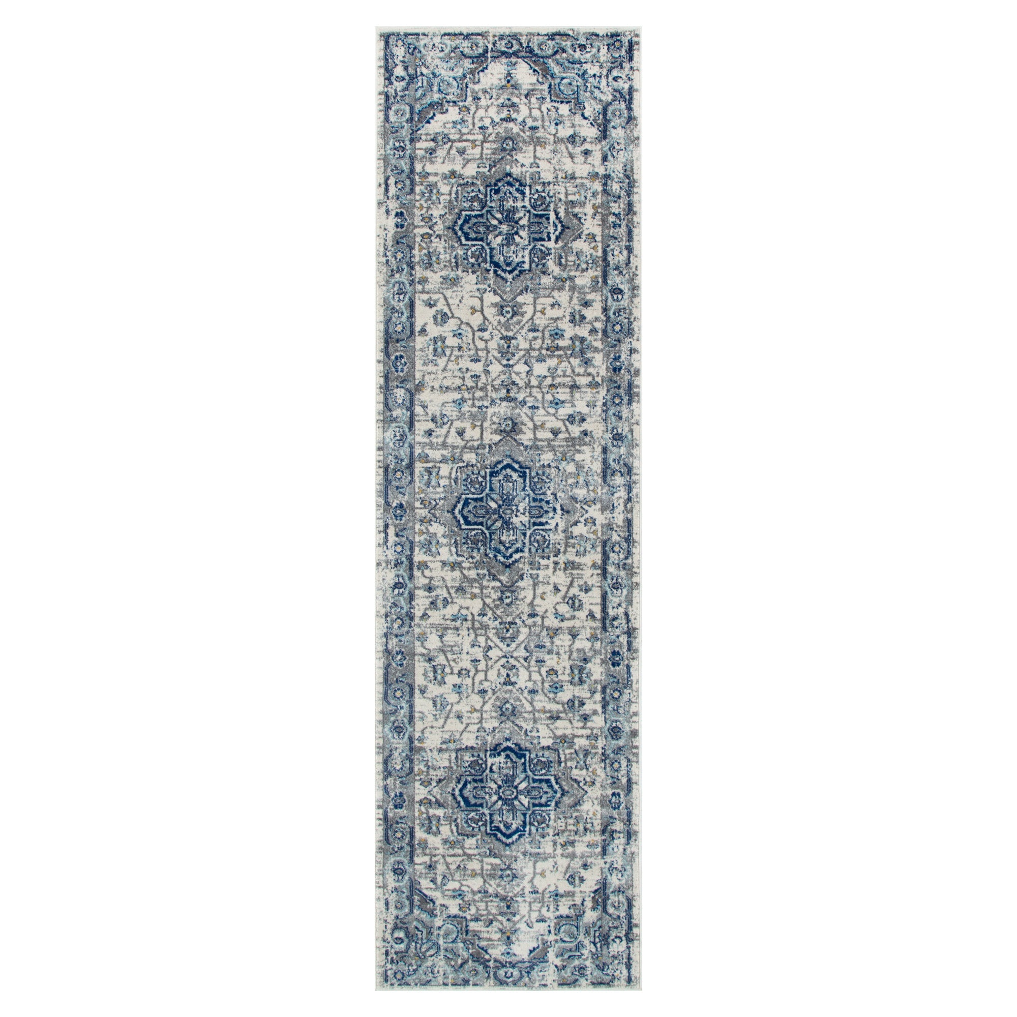 Delicate Montana Ivory &amp; Blue Rug -  DEL26