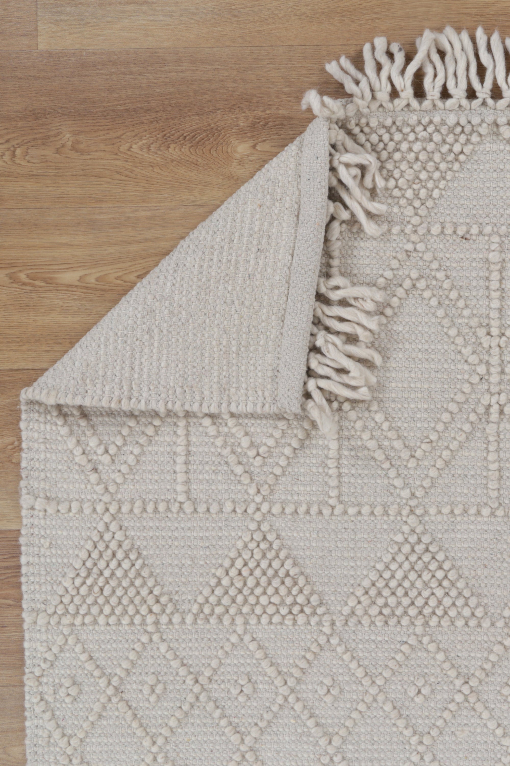 Diego Inca Beige Wool Rug - DIEG01 BVB2B
