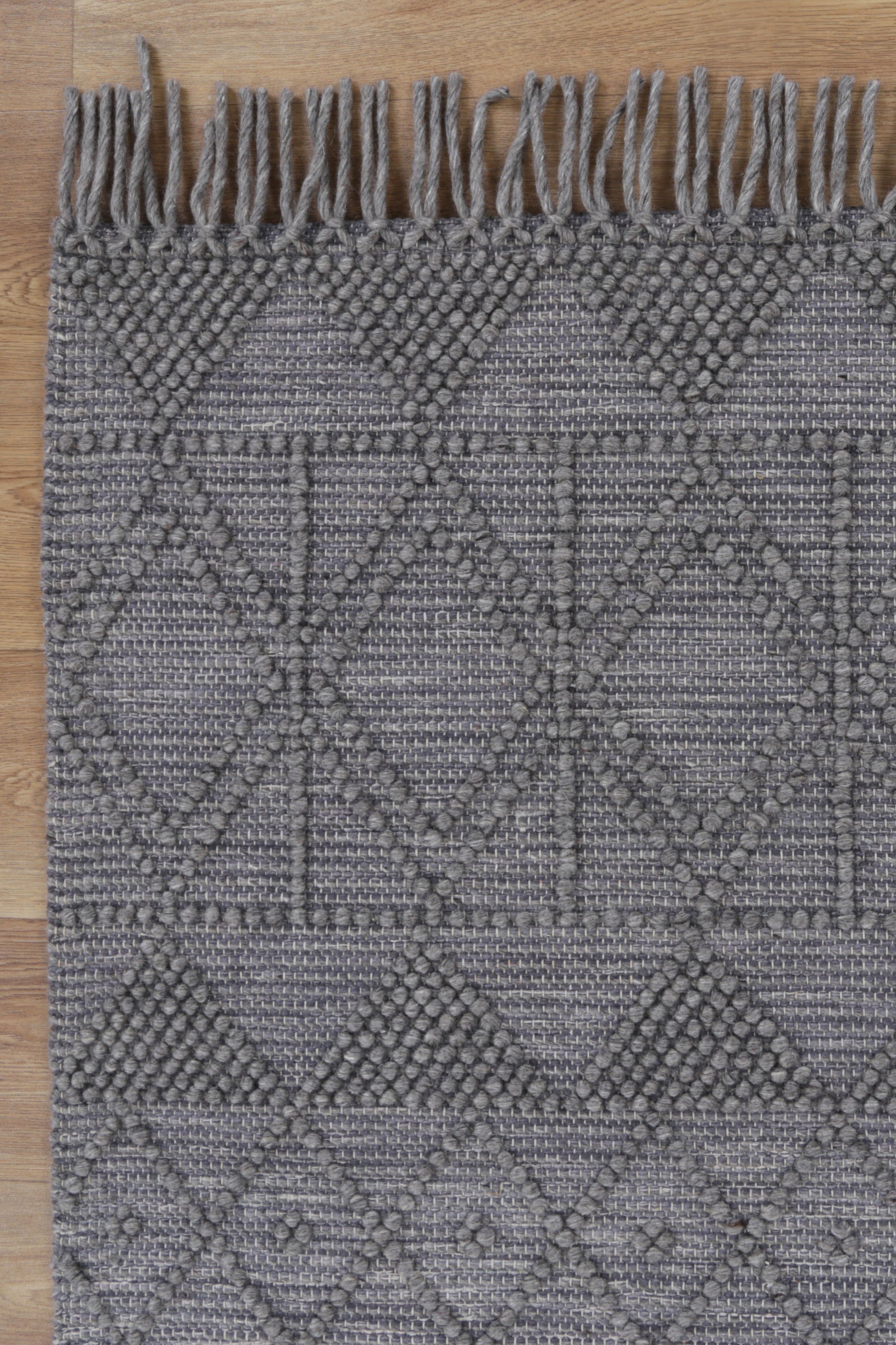 Diego Inca Grey Multi Wool Rug - DIEG01 BVB2B