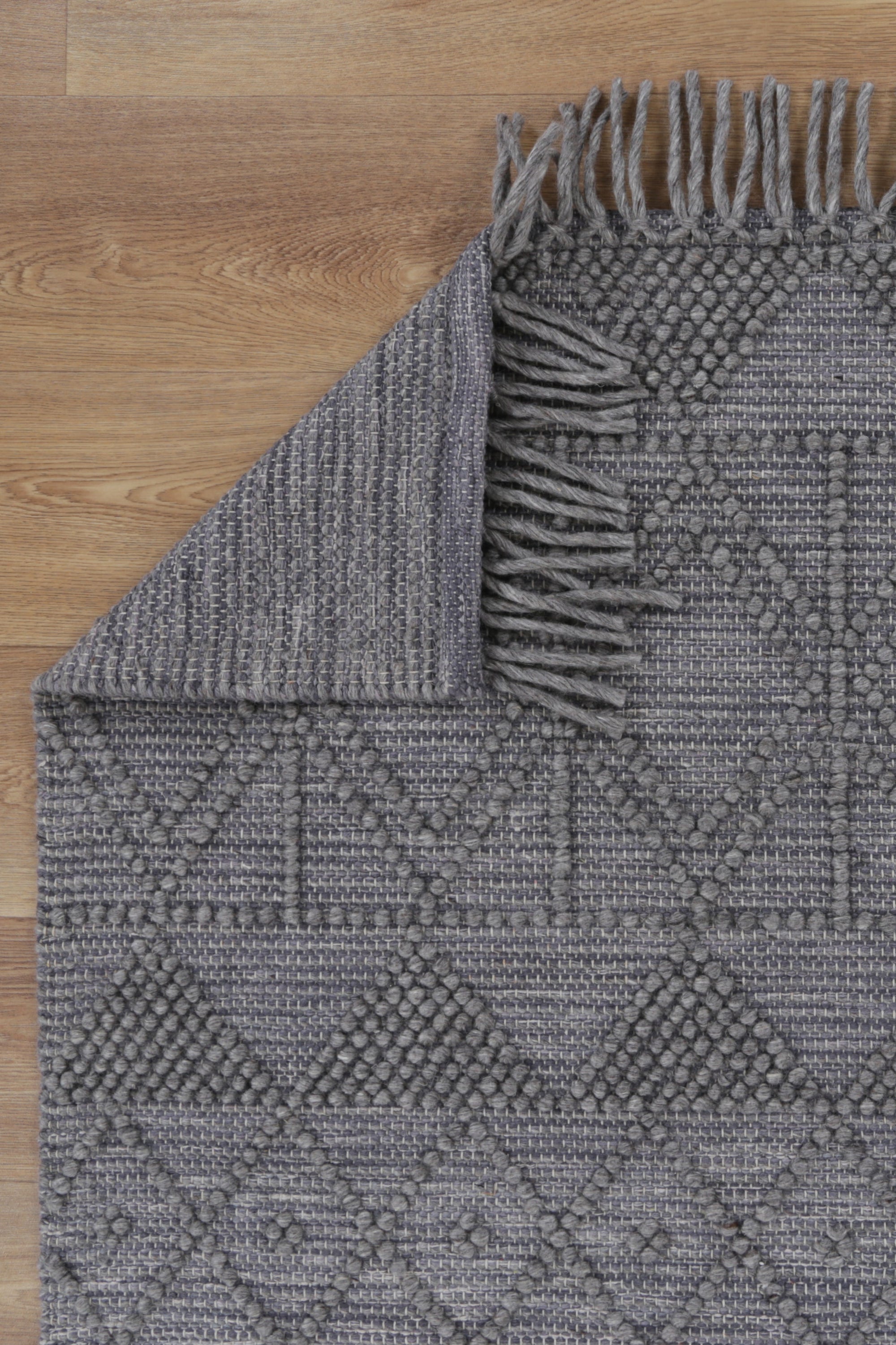 Diego Inca Grey Multi Wool Rug - DIEG01 BVB2B