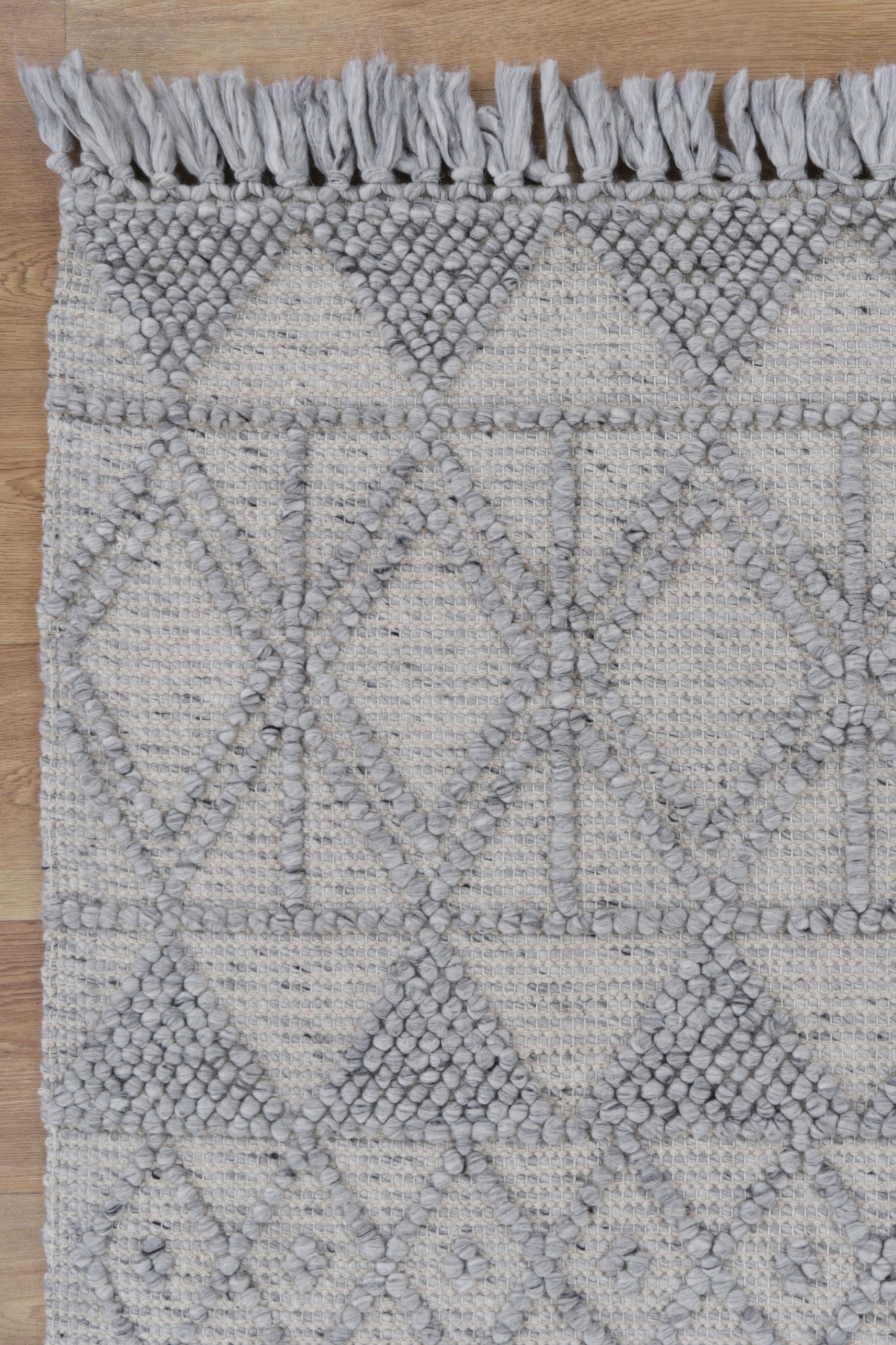Diego Inca Grey Wool Rug - DIEG01 BVB2B