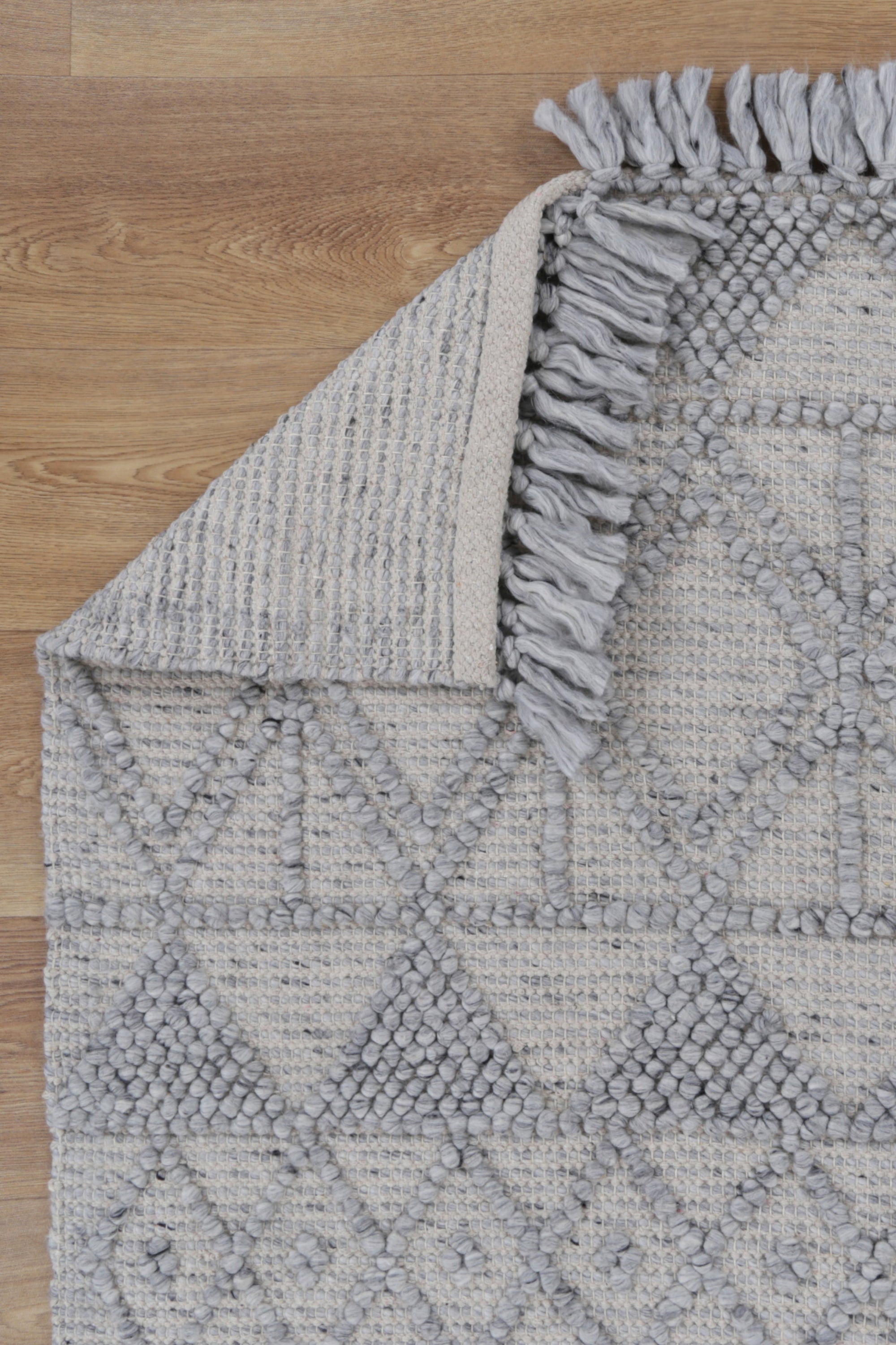 Diego Inca Grey Wool Rug - DIEG01 BVB2B