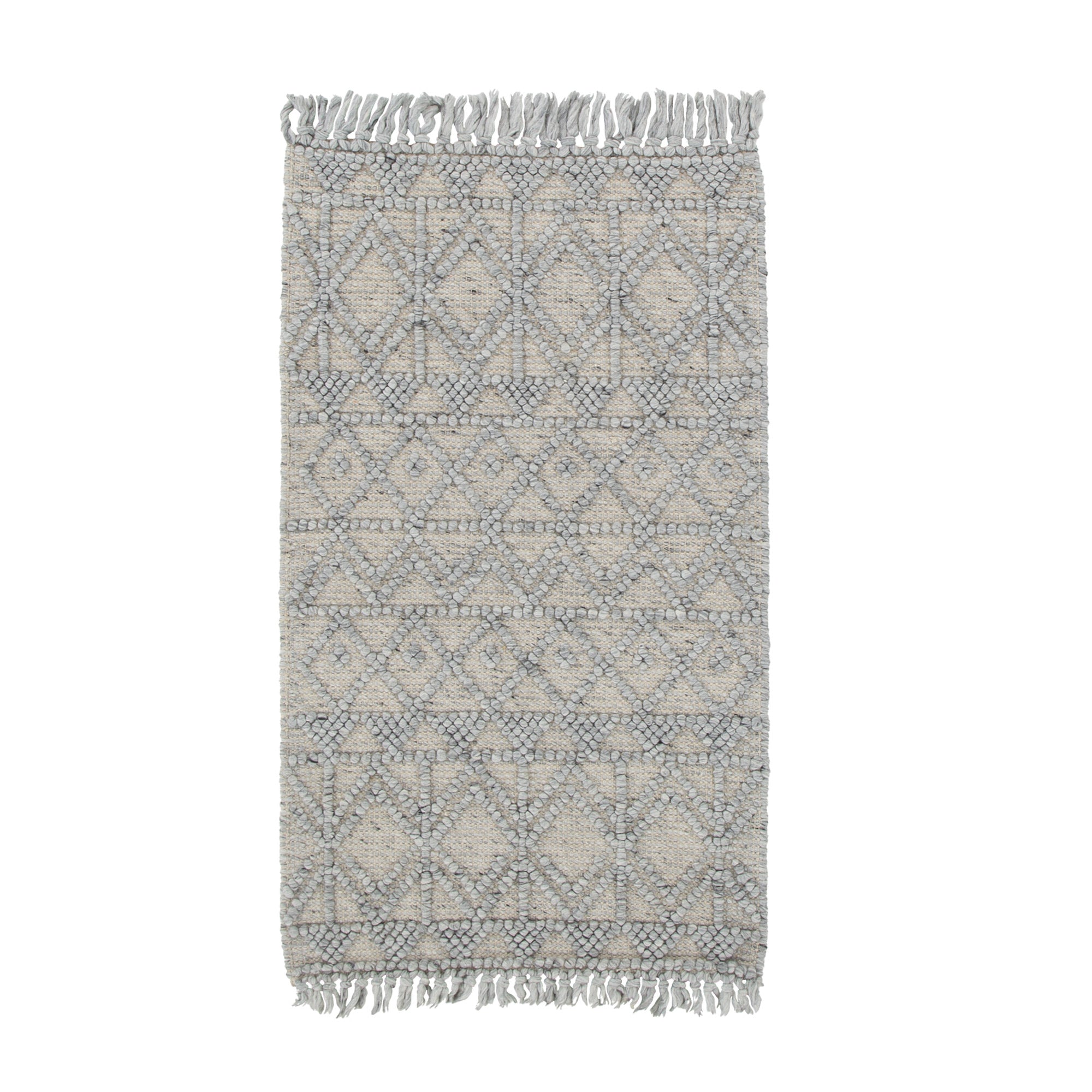 Diego Inca Grey Wool Rug - DIEG01 BVB2B