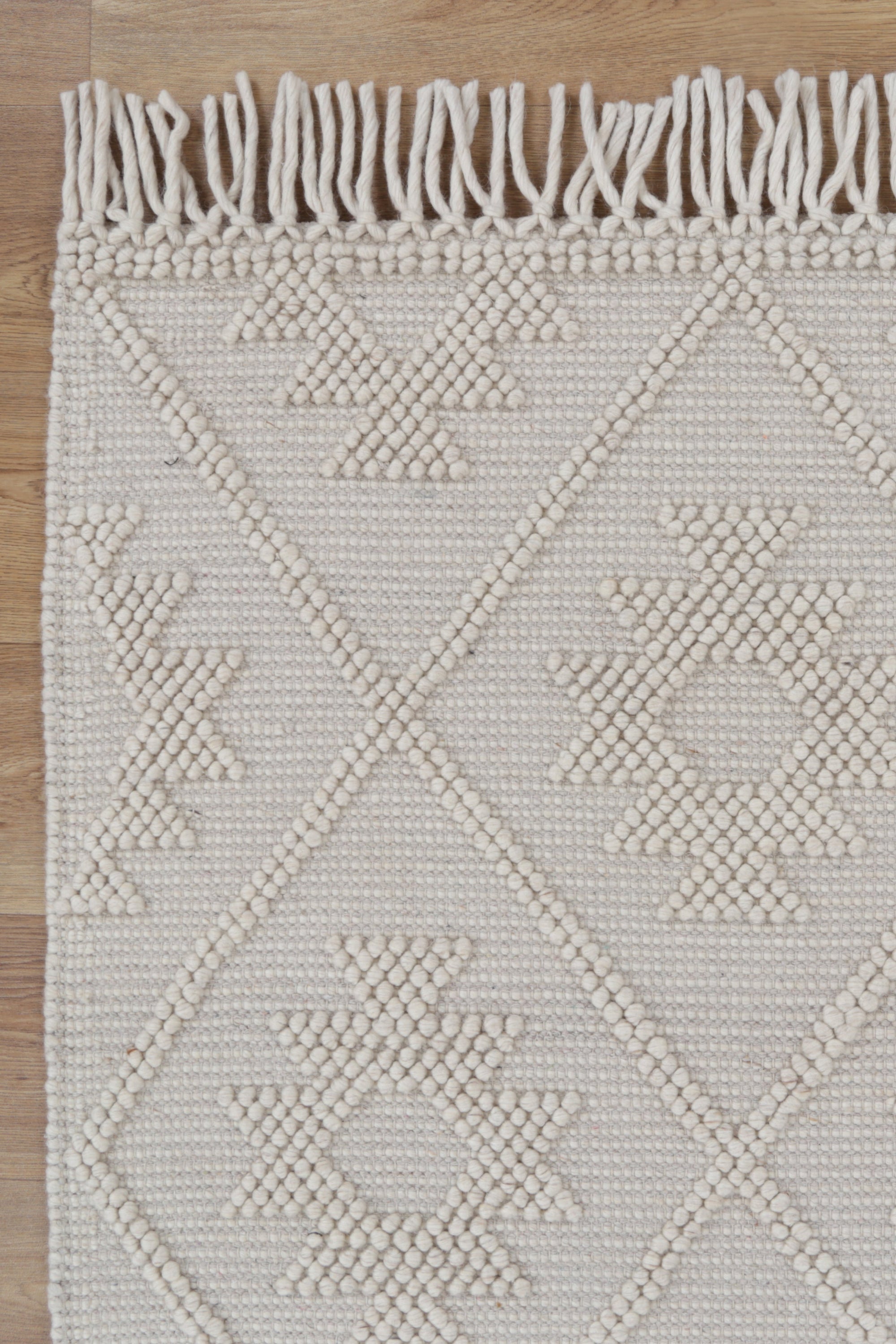 Diego Tribal Beige Wool Rug - DIEG02 BVB2B
